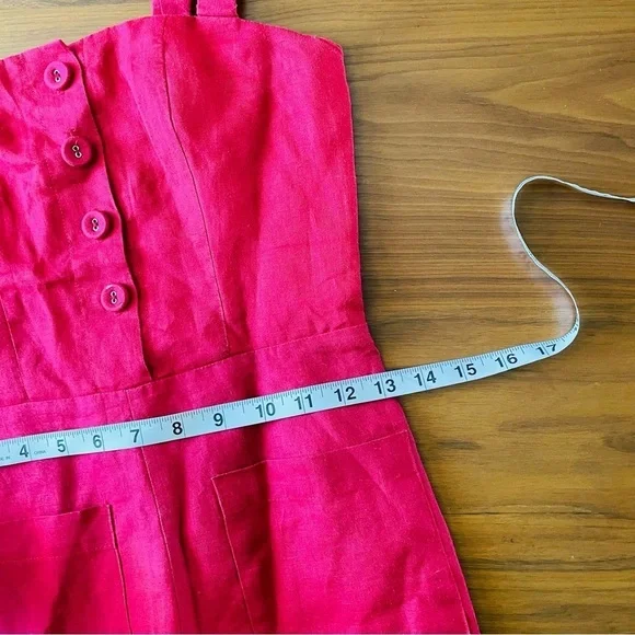 STAUD Bay Cropped Red Jumpsuit - Picture 14 of 15